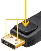 goobay DisplayPort 2.1 Kabel 3,0 m schwarz, 1 St.