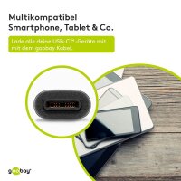 goobay USB C/USB 3.0 A Kabel 0,15 m schwarz, 1 St.