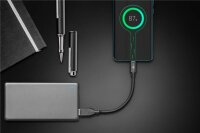 goobay USB C/USB 3.0 A Kabel 0,15 m schwarz, 1 St.