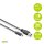 goobay USB C/USB 3.0 A Kabel 0,15 m schwarz, 1 St.