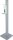 helit Desinfektionsspender stehend the aseptic H6817087 silber, weiß Stahl, Kunststoff 1,0 l, 1 St.