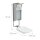 relaxdays Desinfektionsspender 10032720_0 silber Aluminium, Kunststoff 0,5 l, 1 St.