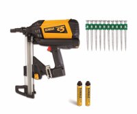 DEWALT C5 Akku-Gasnagler + 1400 Naegel 15mm