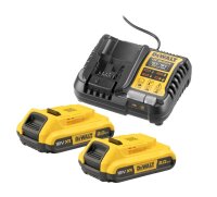 DEWALT Akku-Kit (2x 18V/2Ah plus DCB1104)