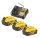 DEWALT Akku-Kit (3x 18V/5Ah plus DCB1104)