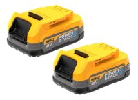 DEWALT Powerstack Akku, 18V / 1,7Ah, 2er-Set