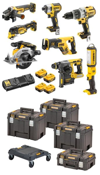 DEWALT Akku-Kombopack (8-tlg.), 18V