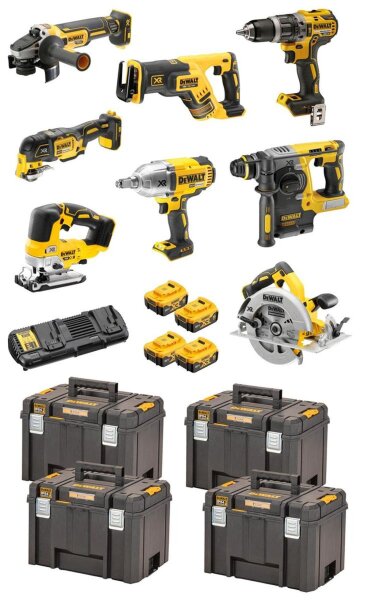 DEWALT Akku-Kombopack (8-tlg.), 18V