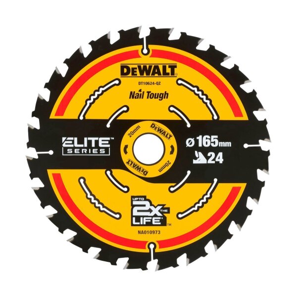 DEWALT ELITE Kreissaegeblaett. 165/20 mm 24WZ