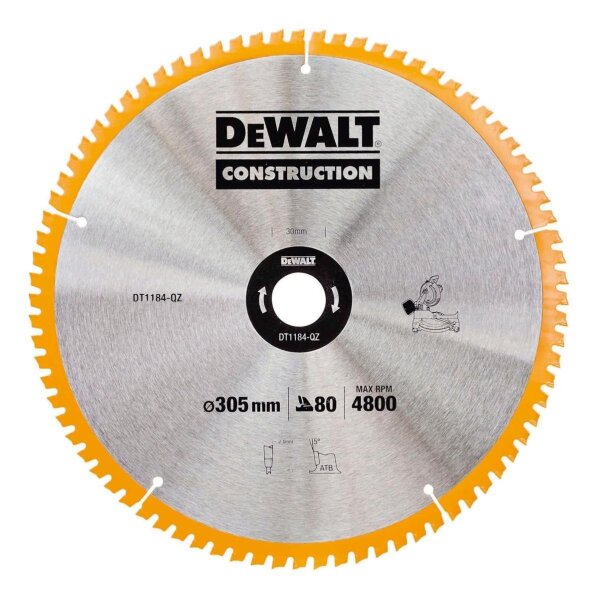 DEWALT Kreissaegeblatt stat. 305/30mm 80WZ