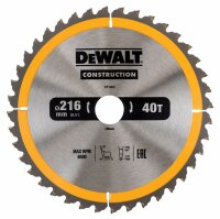DEWALT Kreissaegeblatt Stat. 216/30mm 40WZ