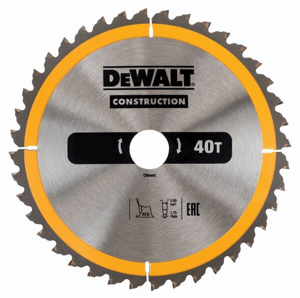 DEWALT Kreissaegeblatt Stat. 235/30mm 40WZ
