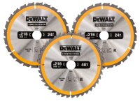 DEWALT Kreissaegeblatt-Set 3-tlg. Stat