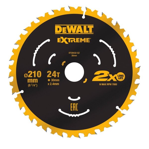 DEWALT Kreissaegeblatt stat. 210/30mm 24WZ