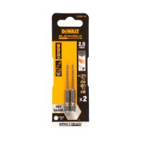 DEWALT Metallbohrer HSS-G, 2x2,5mm, Sechskant