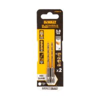 DEWALT Metallbohrer HSS-G, 2x3mm, Sechskant