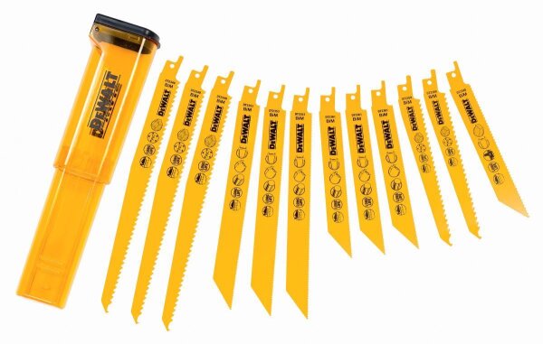 DEWALT Saebelsaegeblaetter BIM, Set 12-tlg.