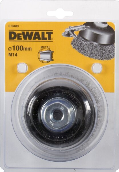 DEWALT Topfbuerste gewellt 100mm M14
