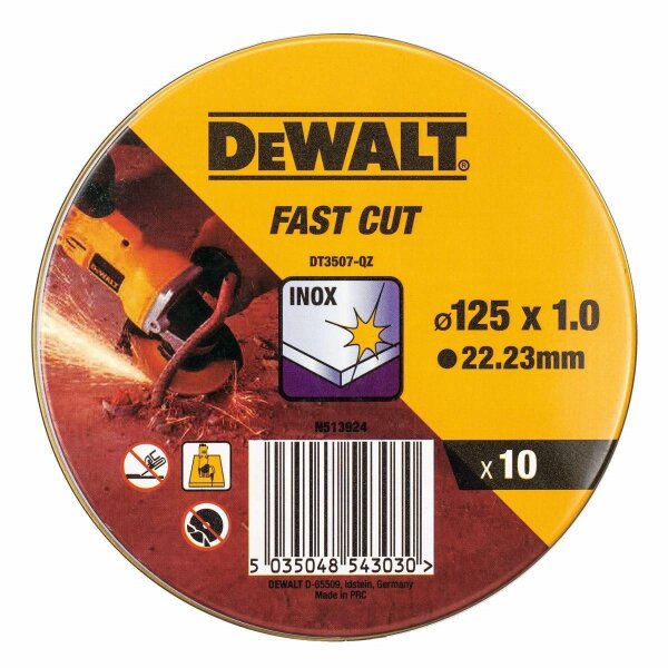 DEWALT Trennscheibe 125x1x22,23 mm Inox