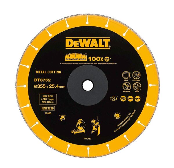DEWALT Diamanttrennscheibe Metall 355x25,4mm