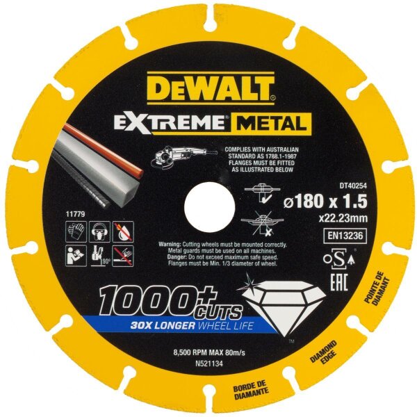 DEWALT Diamanttrennscheibe 180x1.5mm