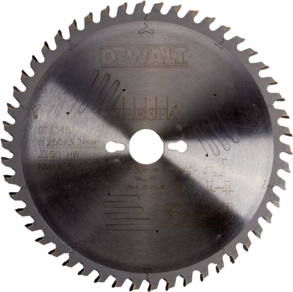 DEWALT Kreissaegeblatt stat. 250/30mm 50HZ