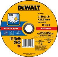 DEWALT Trennscheibe 180x1,6x22,23 mm Inox