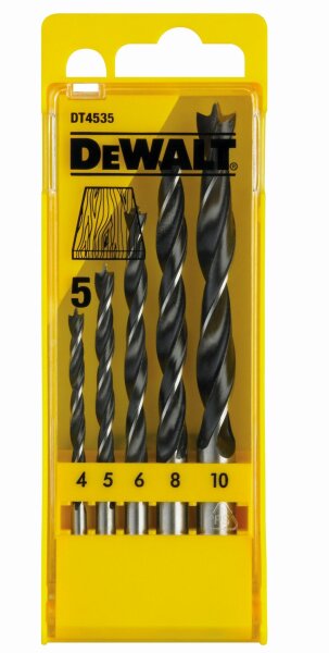 DEWALT Holzspiralbohrer-Set 5-tlg