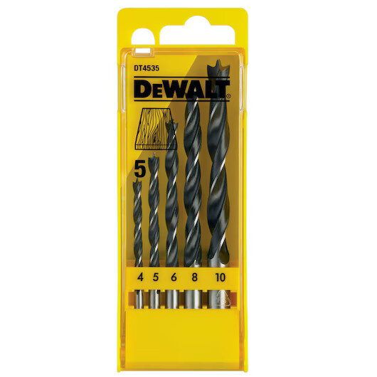 DEWALT Holzspiralbohrer-Set 5-tlg