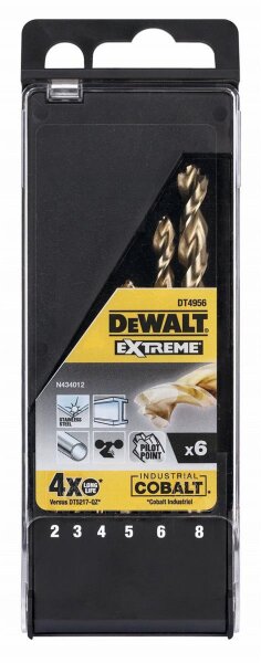 DEWALT Metallbohrer-Set HSS-Co 6-tlg