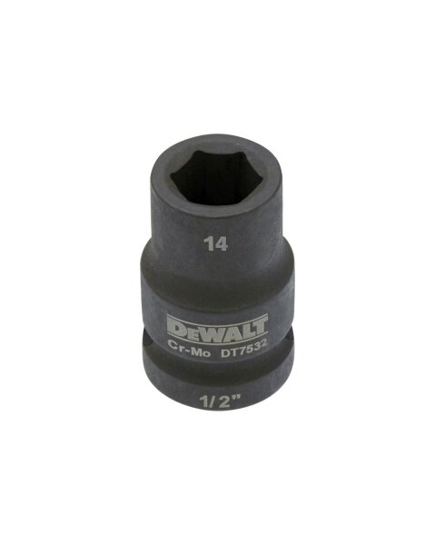 DEWALT Steckschluessel kurz 14mm 1/2 Schlagfest