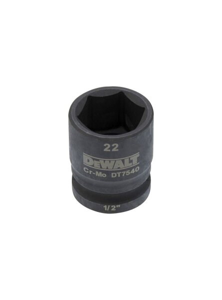 DEWALT Steckschluessel kurz 22mm 1/2 Schlagfest