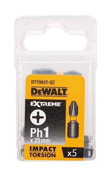 DEWALT Torsion Bit schlagf. Ph1 25mm 5Stk