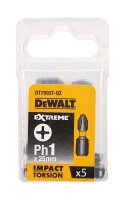 DEWALT Torsion Bit schlagf. Ph1 25mm 5Stk