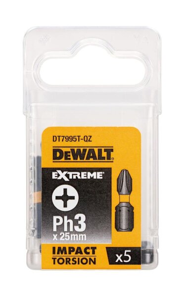 DEWALT Torsion Bit schlagf. Ph3 25mm 5Stk