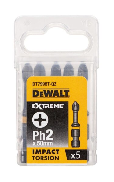 DEWALT Torsion Bit schlagf. Ph2 50mm 5Stk
