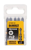 DEWALT Torsion Bit schlagf. Ph2 50mm 5Stk