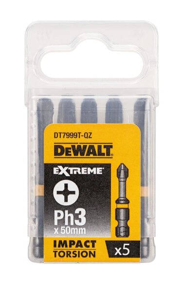 DEWALT Torsion Bit schlagf. Ph3 50mm 5Stk