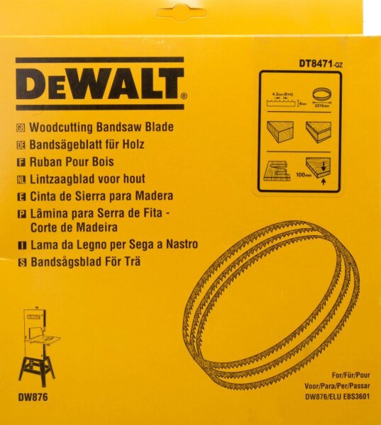 DEWALT Bandsaegebl 2215x6x0,4mm 4,2mm