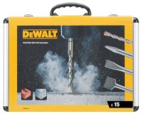 DEWALT Meißel u.Bohrer- Set 15-tlg. SDS-plus