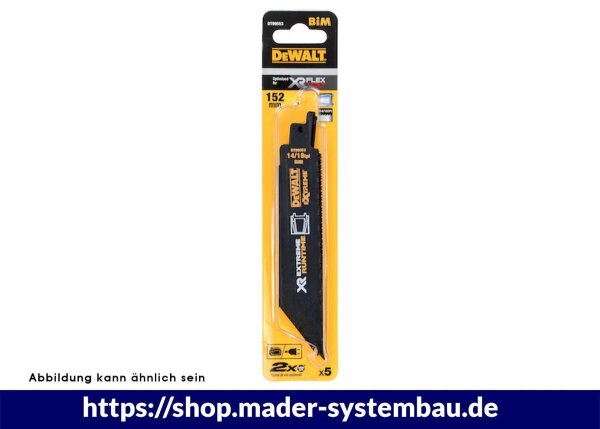 DEWALT Flexvolt Saebelsaegeblatt BIM Metall 152mm 5Stk