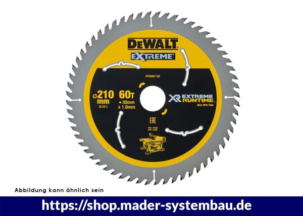 DEWALT Flexvolt Kreissaegeblatt stat. 210/30mm 60WZ/FZ