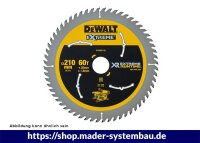 DEWALT Flexvolt Kreissaegeblatt stat. 210/30mm 60WZ/FZ