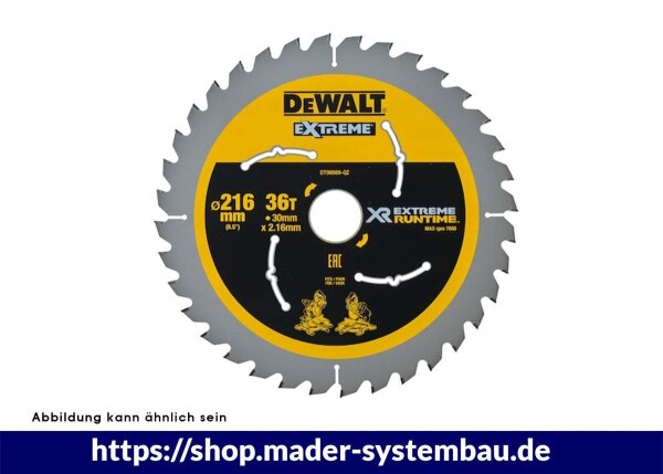 DEWALT Flexvolt Kreissaegeblatt stat. 216/30mm 36WZ/FZ