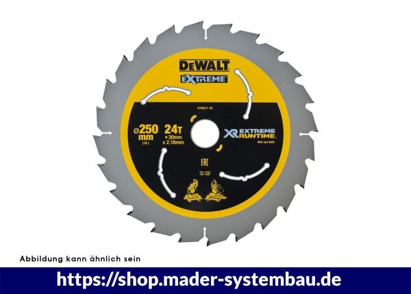 DEWALT Flexvolt Kreissaegeblatt stat. 250/30mm 24WZ/FZ