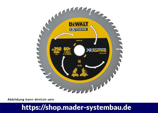 DEWALT Flexvolt Kreissaegeblatt stat. 250/30mm 60WZ/FZ