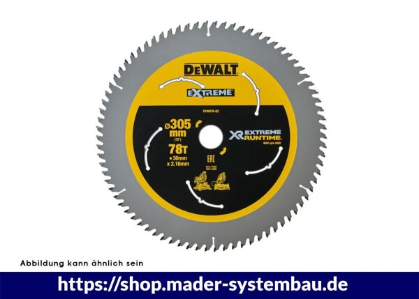 DEWALT Flexvolt Kreissaegeblatt stat. 305/30mm 78 WZ/FZ