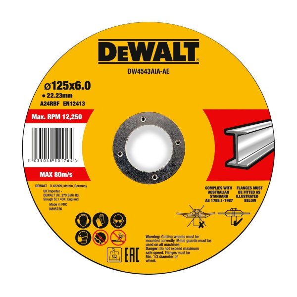 DEWALT Schruppscheibe 125x6x22,23 mm Metall