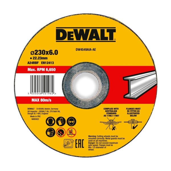 DEWALT Schruppscheibe 230x6x22,23 mm Metall