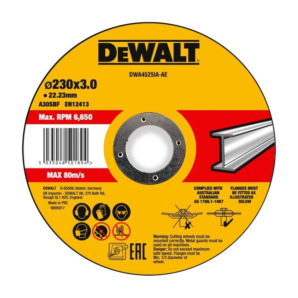 DEWALT Trennscheibe 230x3x22,23 mm Metall